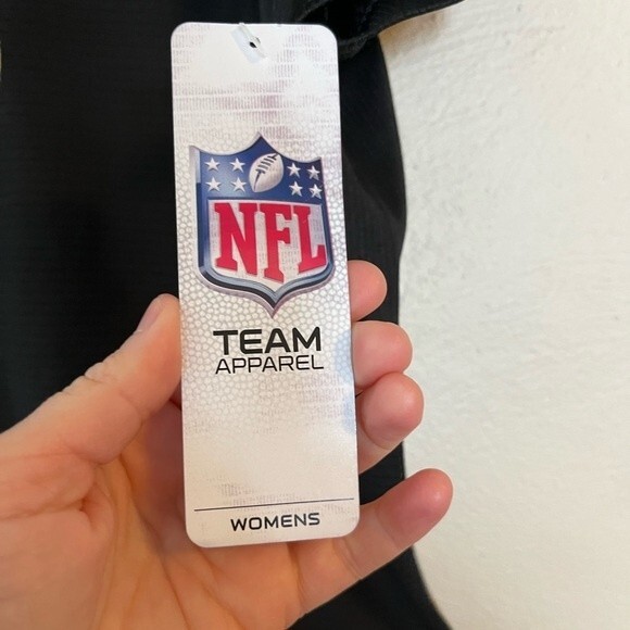 NFL Black V-Neck Tee with Team Logo - Picture 8 of 10